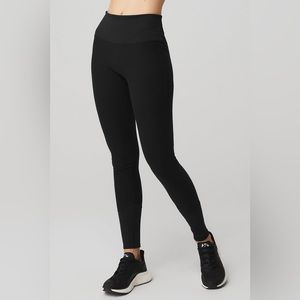 Alo Yoga Alosoft High Waist Lounge Black Leggings